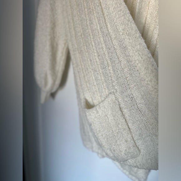 Vintage 70s 80s Lilly of California Hand Loomed Bouclé Knit Cardigan - Fits S-L - Picture 5 of 10